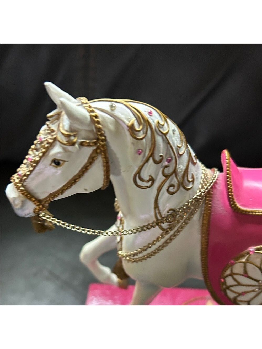Dreamcatcher Horse Figurine - Pink and Gold - Picture 5 of 11